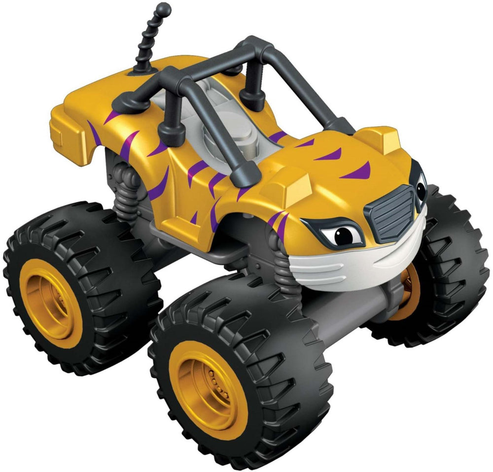 Fisher-Price Action play scene with Blaze trucks encouraging storytelling.