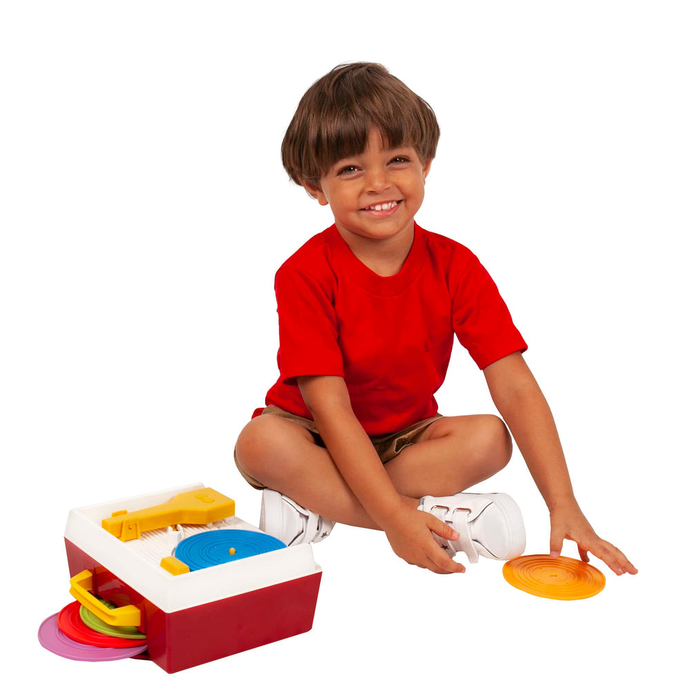 Durable build on the Fisher Price Classics Record Player for toddlers 18 months and up