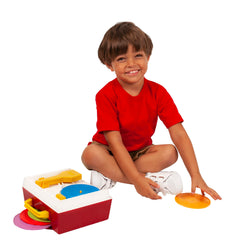 Durable build on the Fisher Price Classics Record Player for toddlers 18 months and up