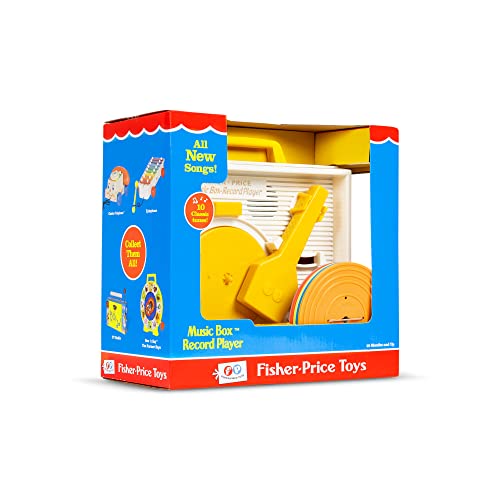 Wind up action on the Fisher Price Classics Record Player delivers ten songs