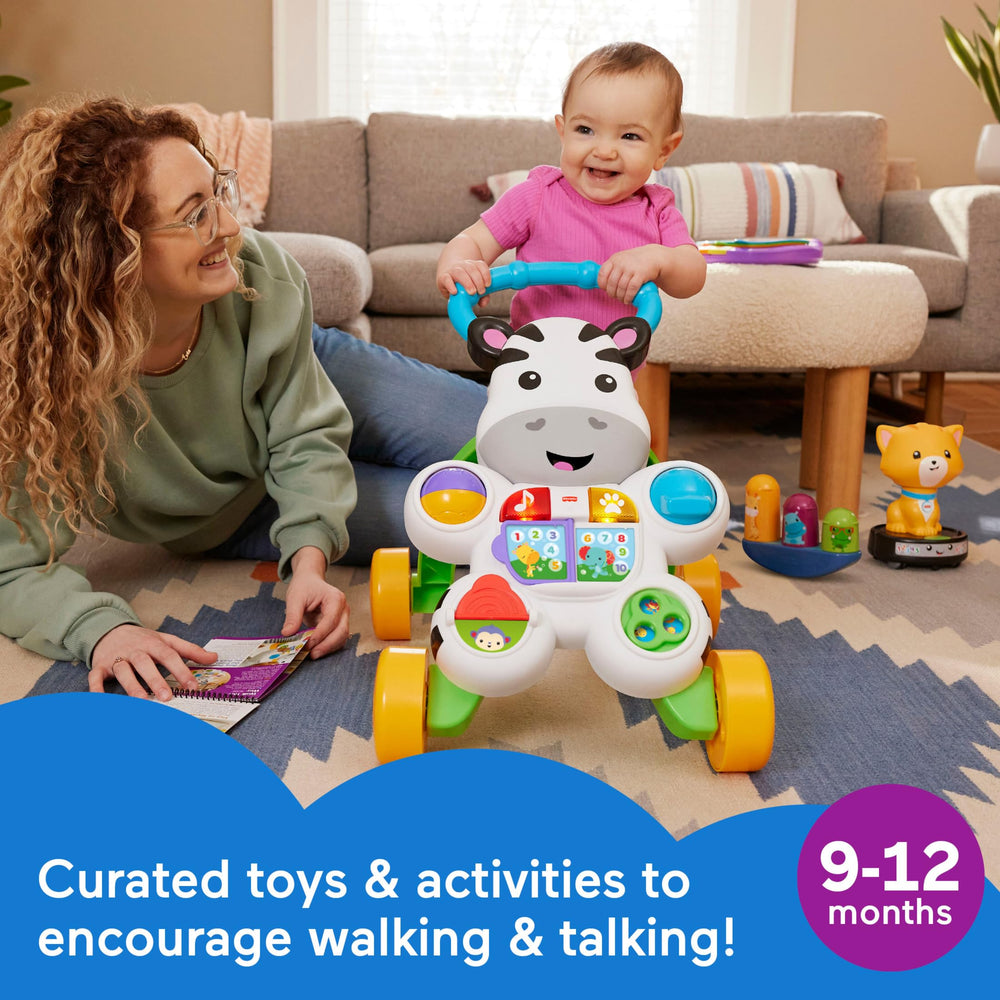 Fisher-Price Crawl-After Cat on a Vac toy encourages crawling with lights and phrases