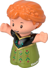 Fisher-Price Disney Frozen Anna figure hands-on design supports fine motor skills.