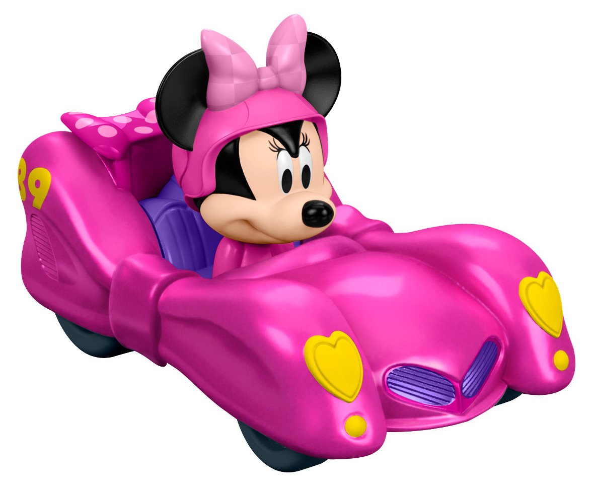Fisher-Price Disney Minnie’s Pink Thunder car for imaginative racing play