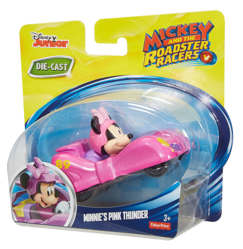 Fisher-Price Minnie’s Pink Thunder detail car enhances collectability and pretend track adventures