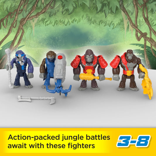 Fisher-Price Imaginext army pack gorilla figure in poseable action for dynamic pretend battles