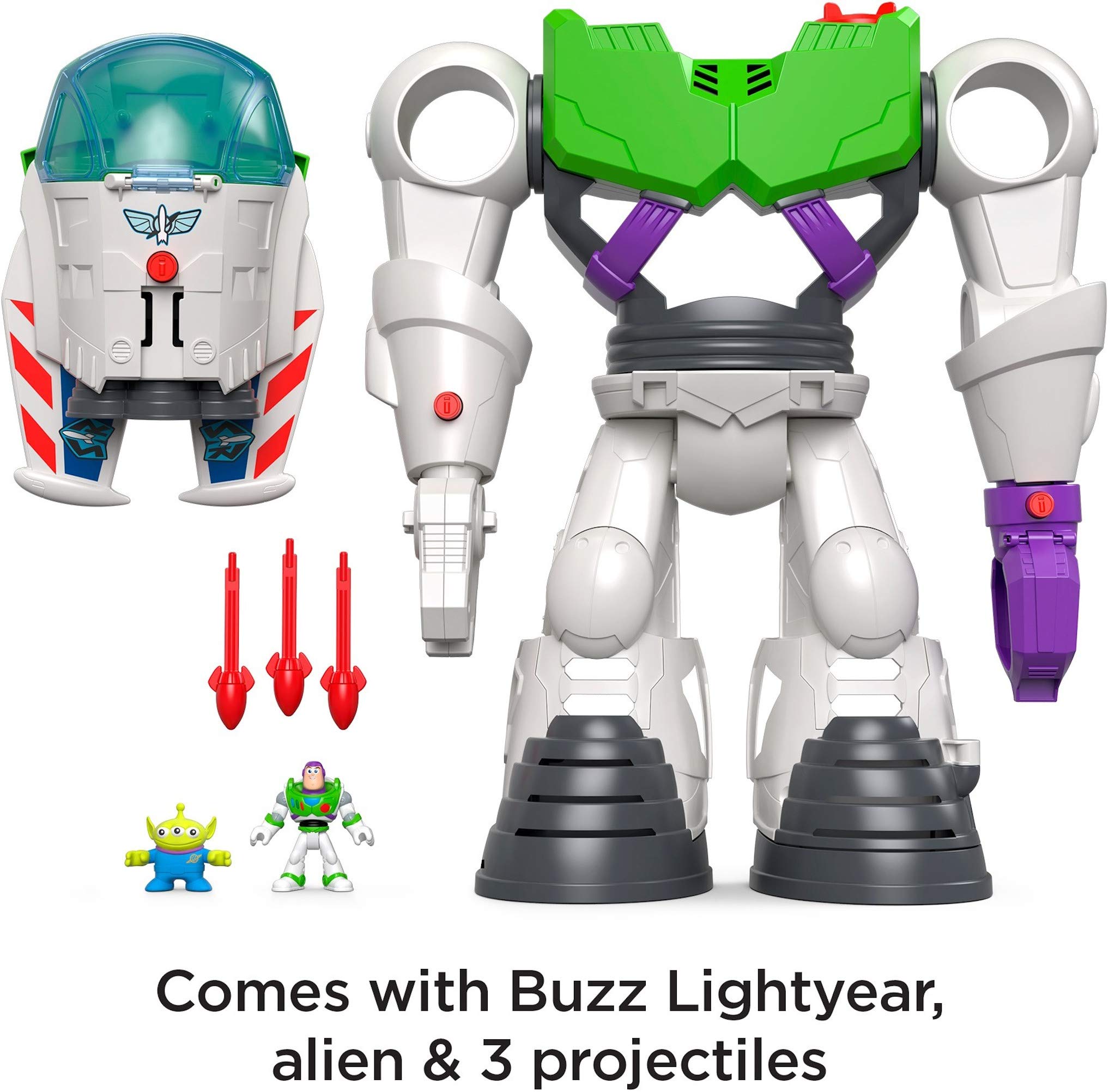 Fisher-Price Imaginext Buzz Lightyear left-arm claw for capturing villains.