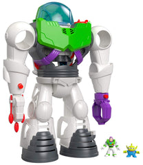 Fisher-Price Imaginext Buzz Lightyear cockpit inside spaceship for pretend space adventures.
