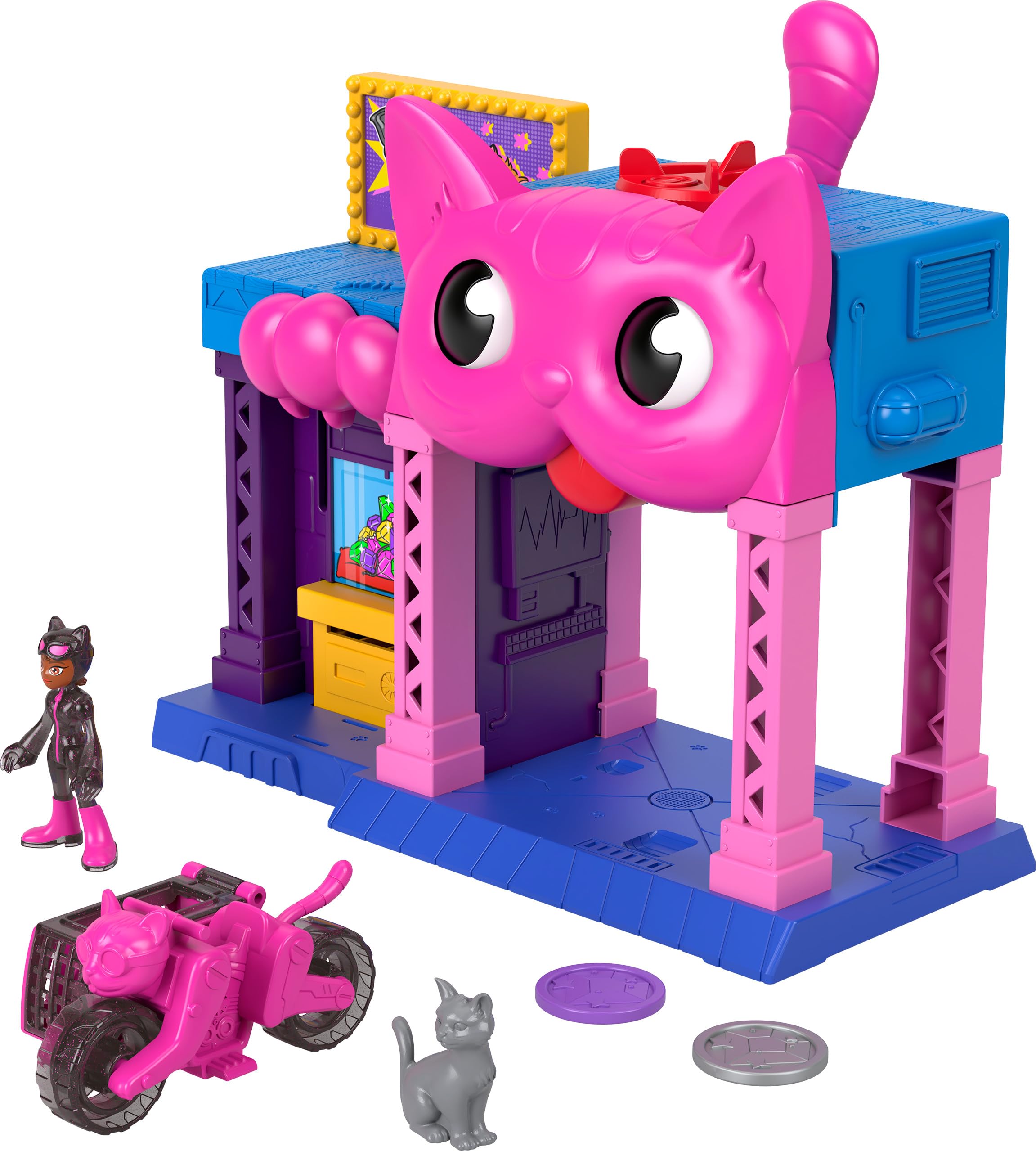 Cat play piece and accessories to complete scenes