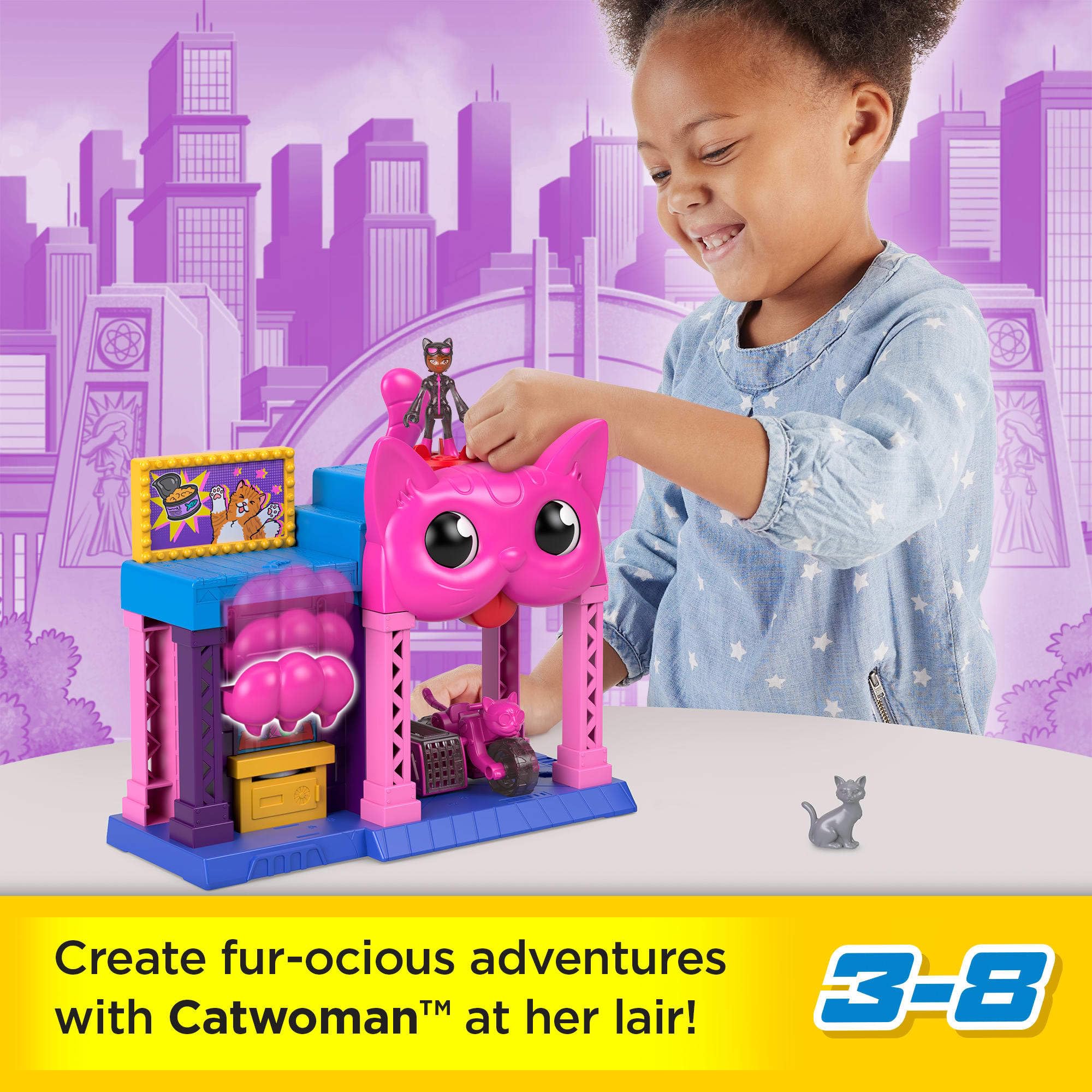 Imaginext Catwoman figure included for storytelling and role-play
