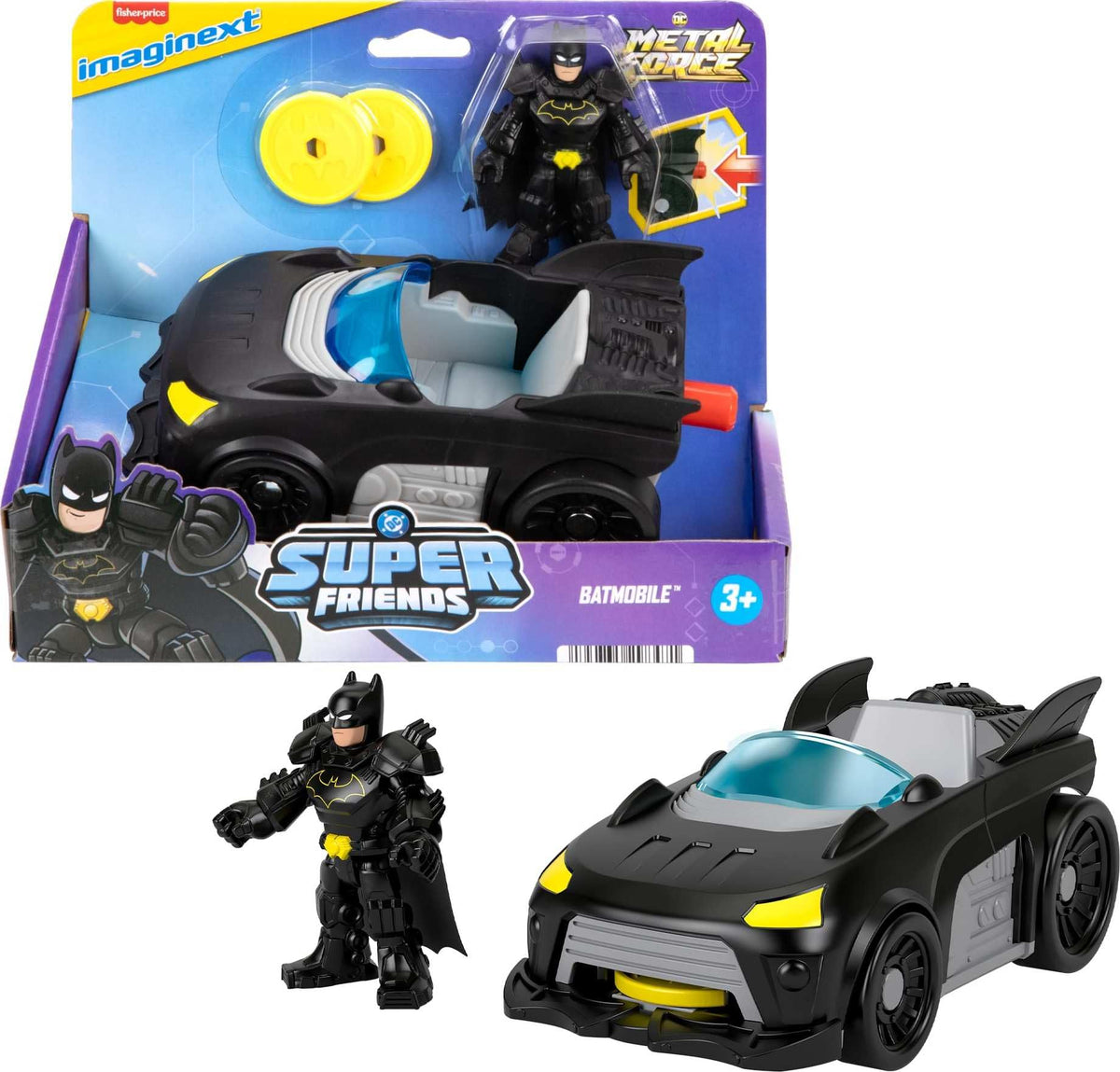 Fisher-Price Imaginext Batmobile ready for action-packed play.