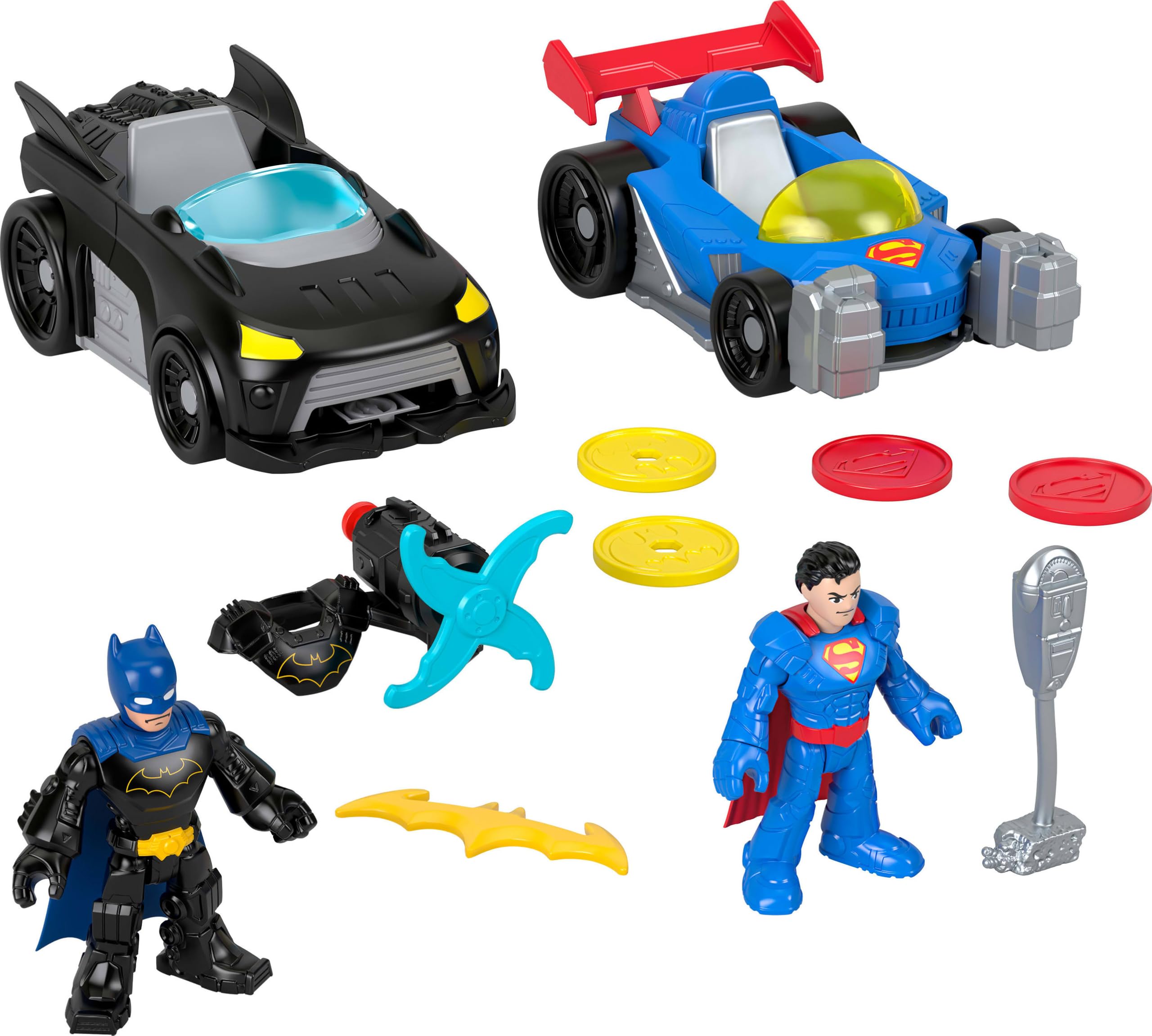 Fisher-Price Imaginext DC Metal Force Batmobile ready for action-packed pretend play