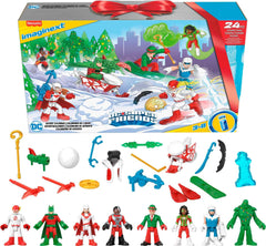 Fisher-Price Imaginext DC Advent Calendar window reveal sparks daily imaginative play