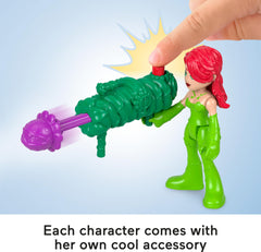 Fisher-Price Imaginext Harley Quinn figure with iconic accessory for hero-villain play
