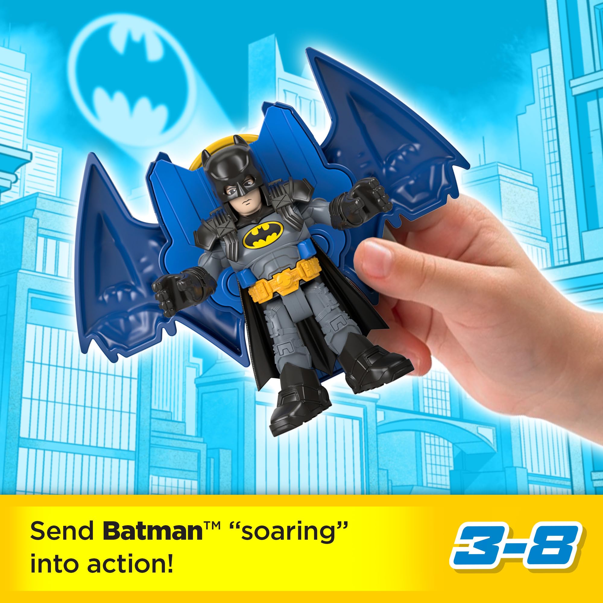 Fisher-Price Imaginext Robin figure for dynamic pretend action.