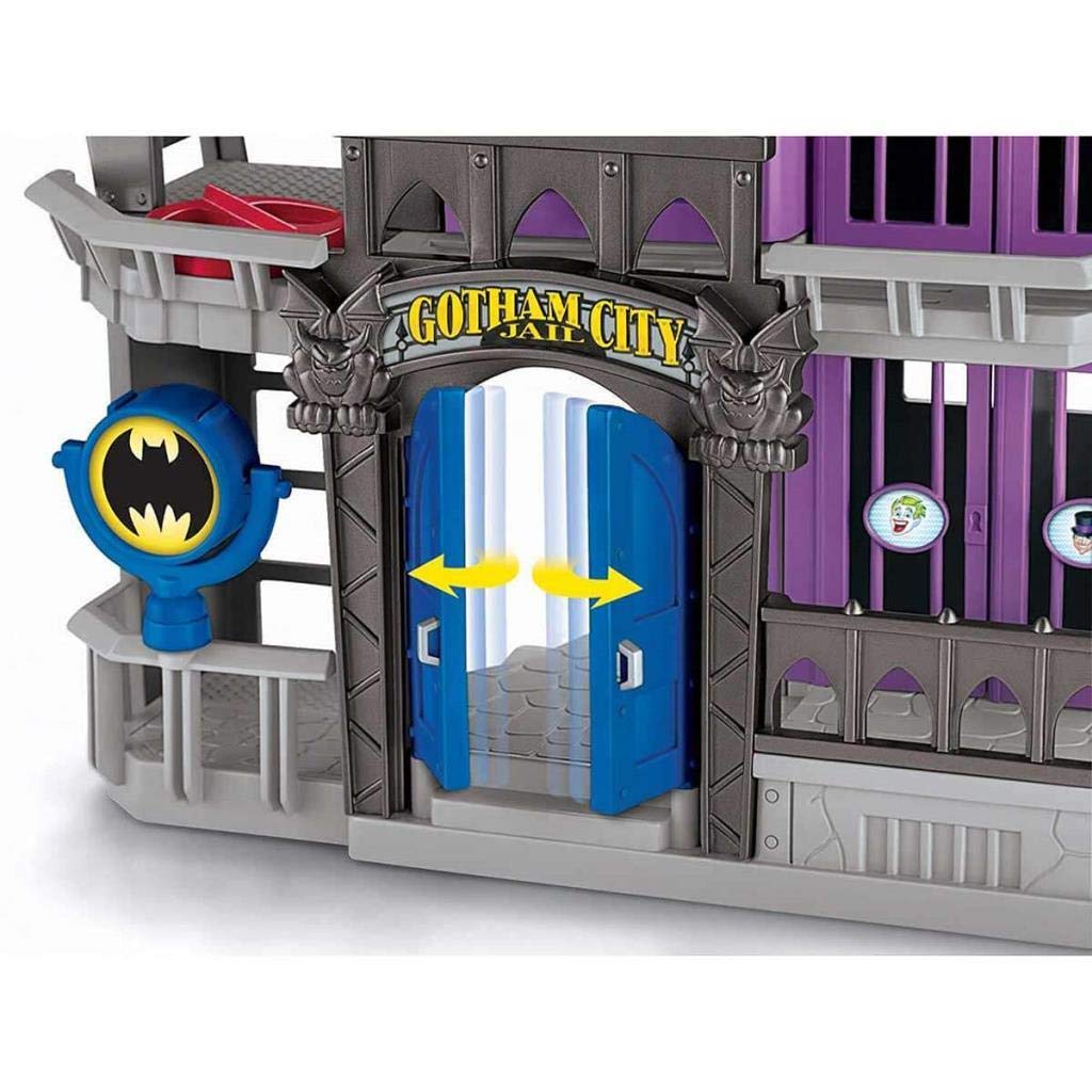 Fisher-Price Imaginext Bane figure glowing power-up for dramatic reveal during play.