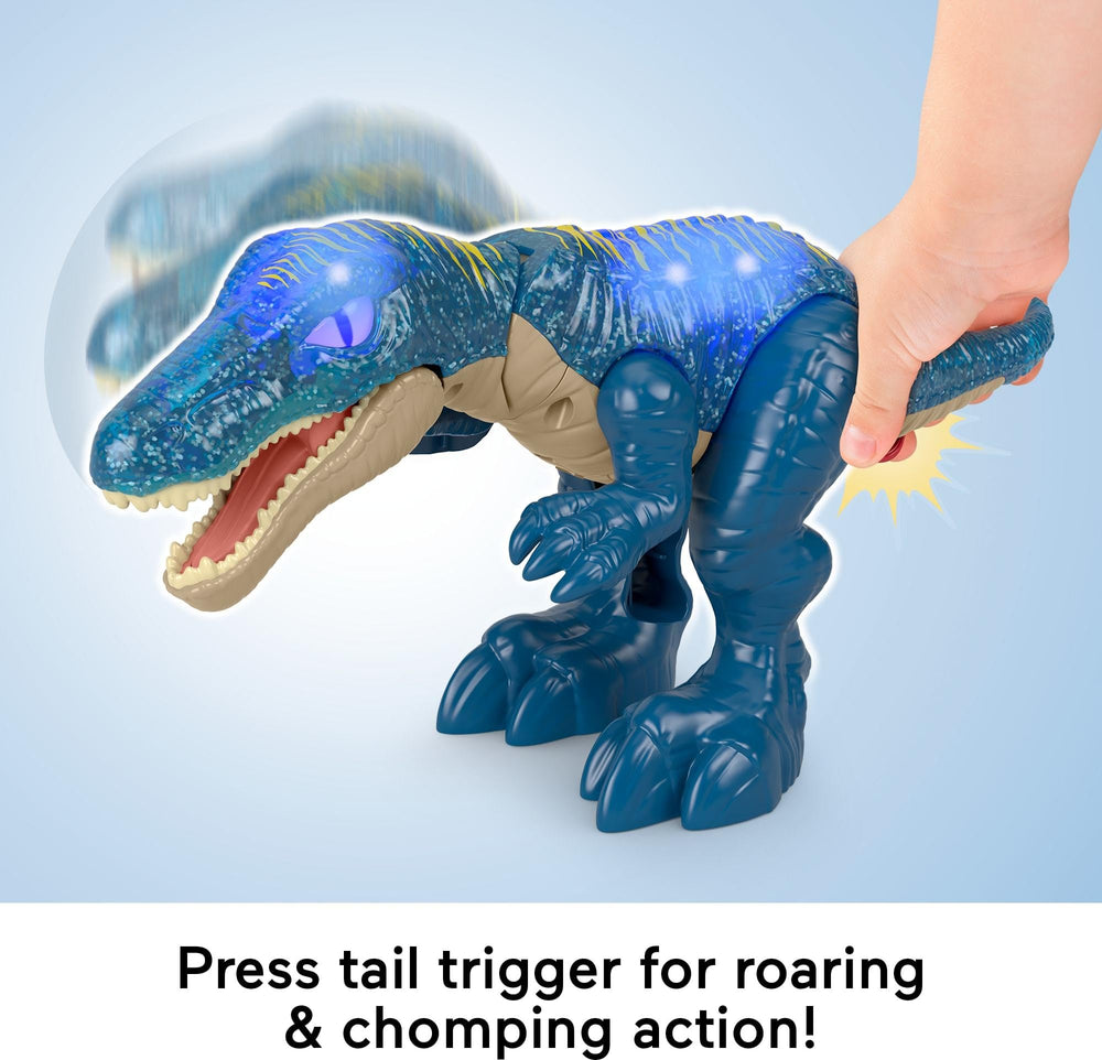 Fisher-Price Imaginext Growl & Glow Baryonyx chomps on command via tail trigger