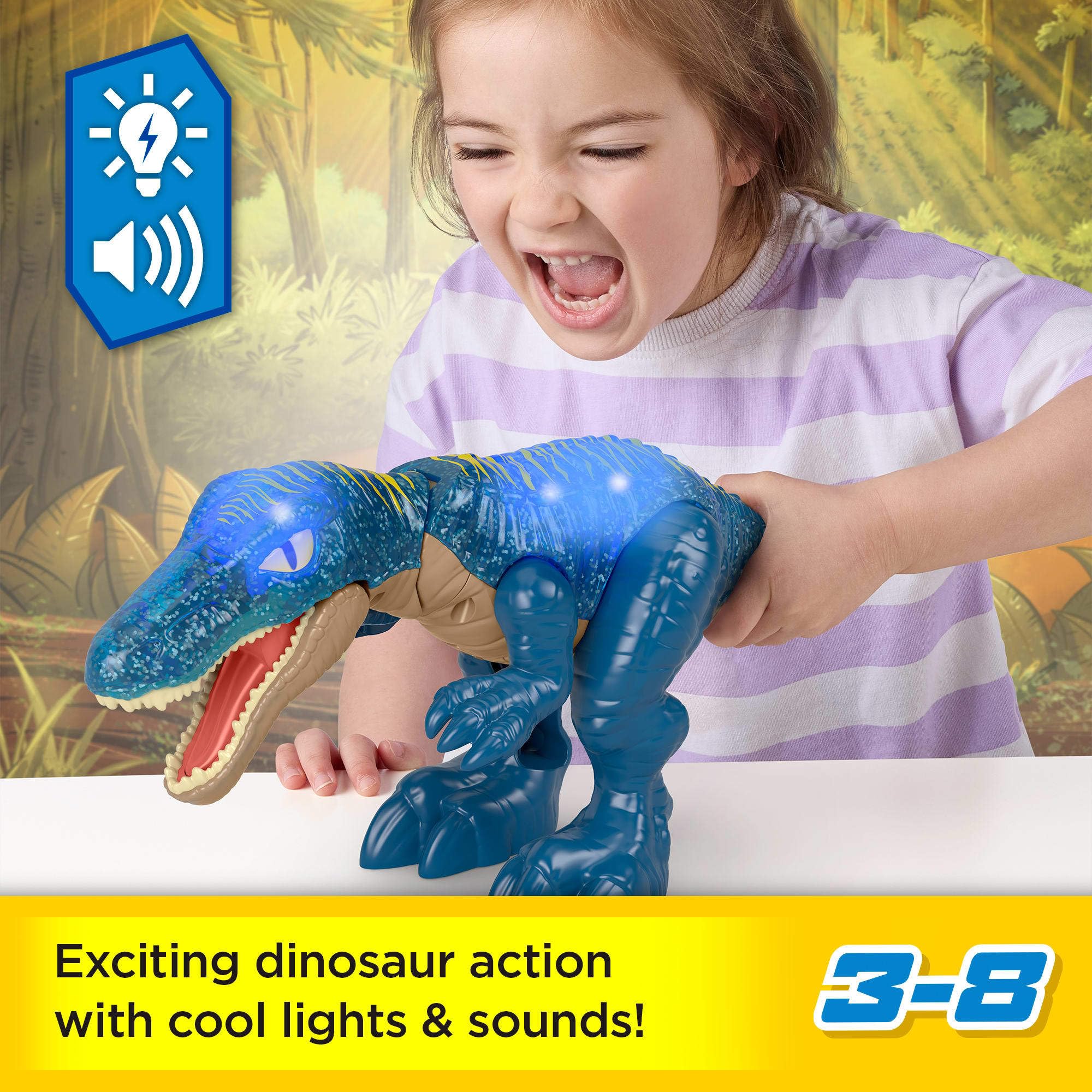 Growl & Glow Baryonyx roars and lights up with a simple tail press