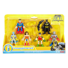 Fisher-Price Imaginext Heroes of Gotham six-pack for collaborative adventures.