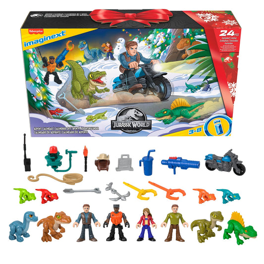 Fisher-Price Imaginext Jurassic World Advent Calendar dinosaurs for imaginative play