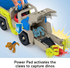 Fisher-Price Imaginext Jurassic World cage with captured dinos for storytelling