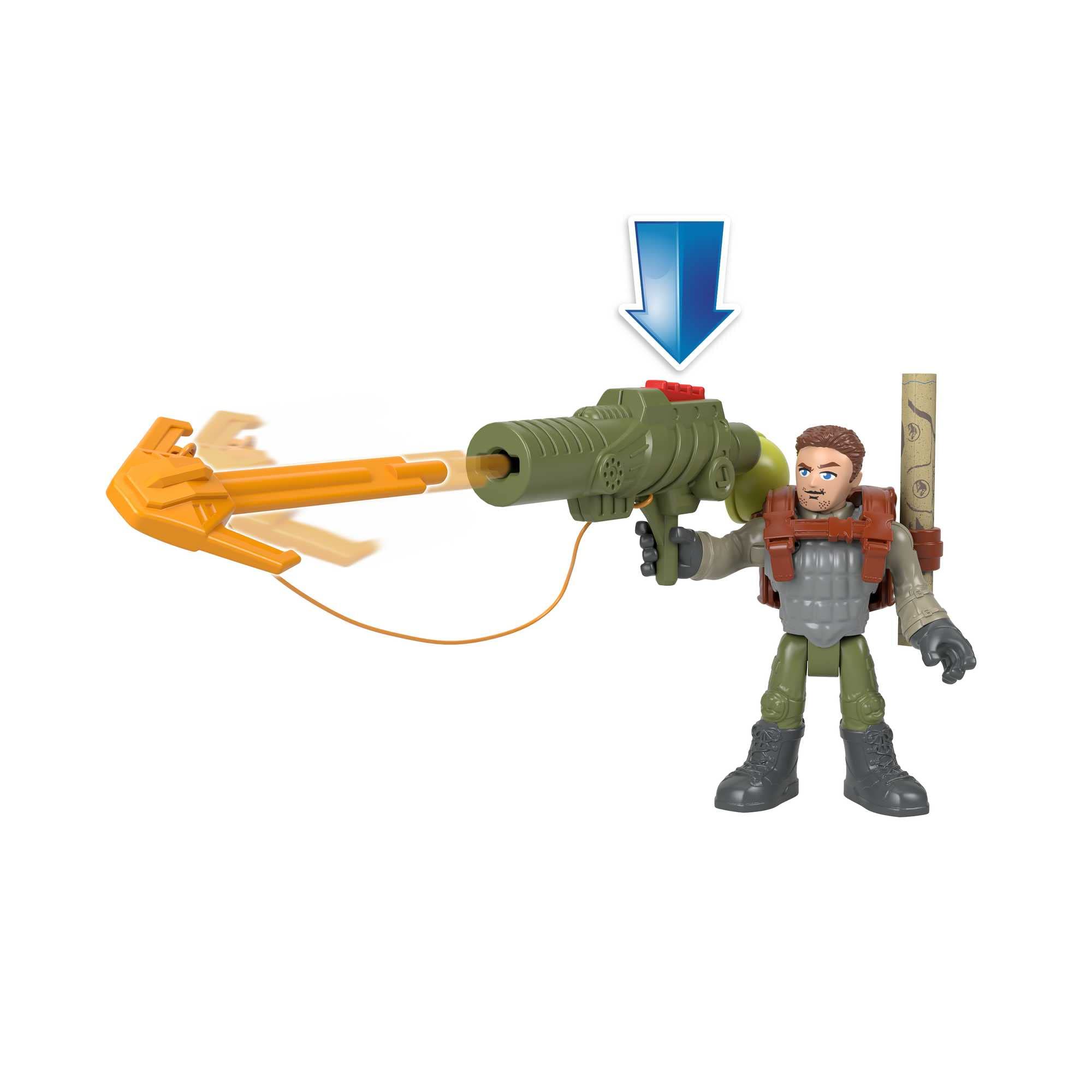 Fisher-Price Imaginext Compy dinosaur for quick habitat explorations