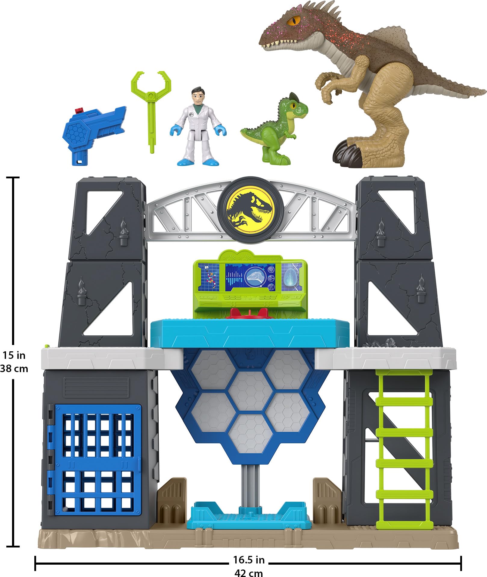 Fisher-Price Imaginext Dr. Wu figure enhances Jurassic world storytelling