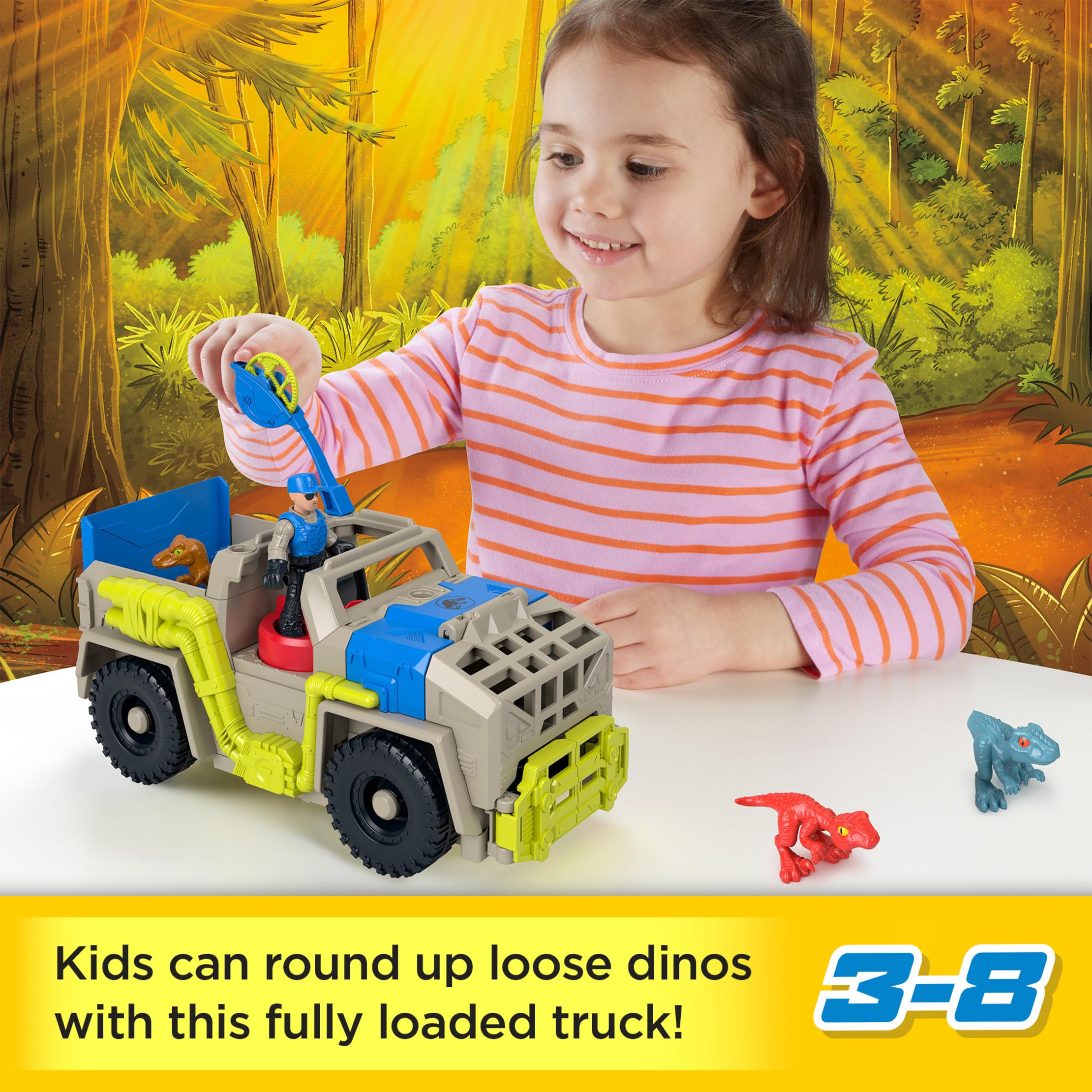 Fisher-Price Imaginext power pad activation showing claw action