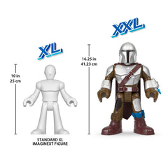 Fisher-Price Imaginext Mandalorian XXL figure detailed armor enhances storytelling