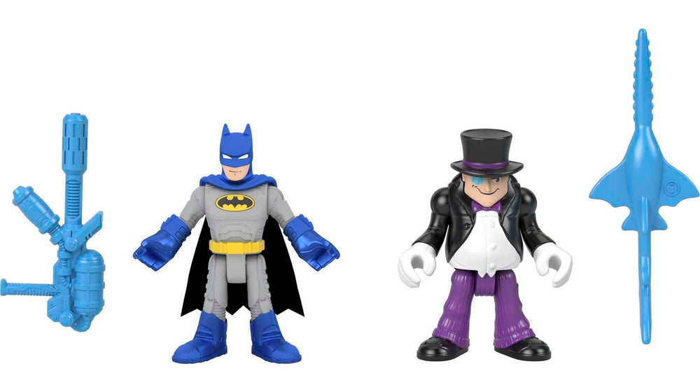 Fisher-Price Imaginext Penguin figure with accessories for action-packed adventures.