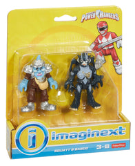 Fisher-Price Imaginext Power Rangers comic relief figures in a playful setup