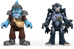 Fisher-Price Imaginext Power Rangers duo in a playset scene