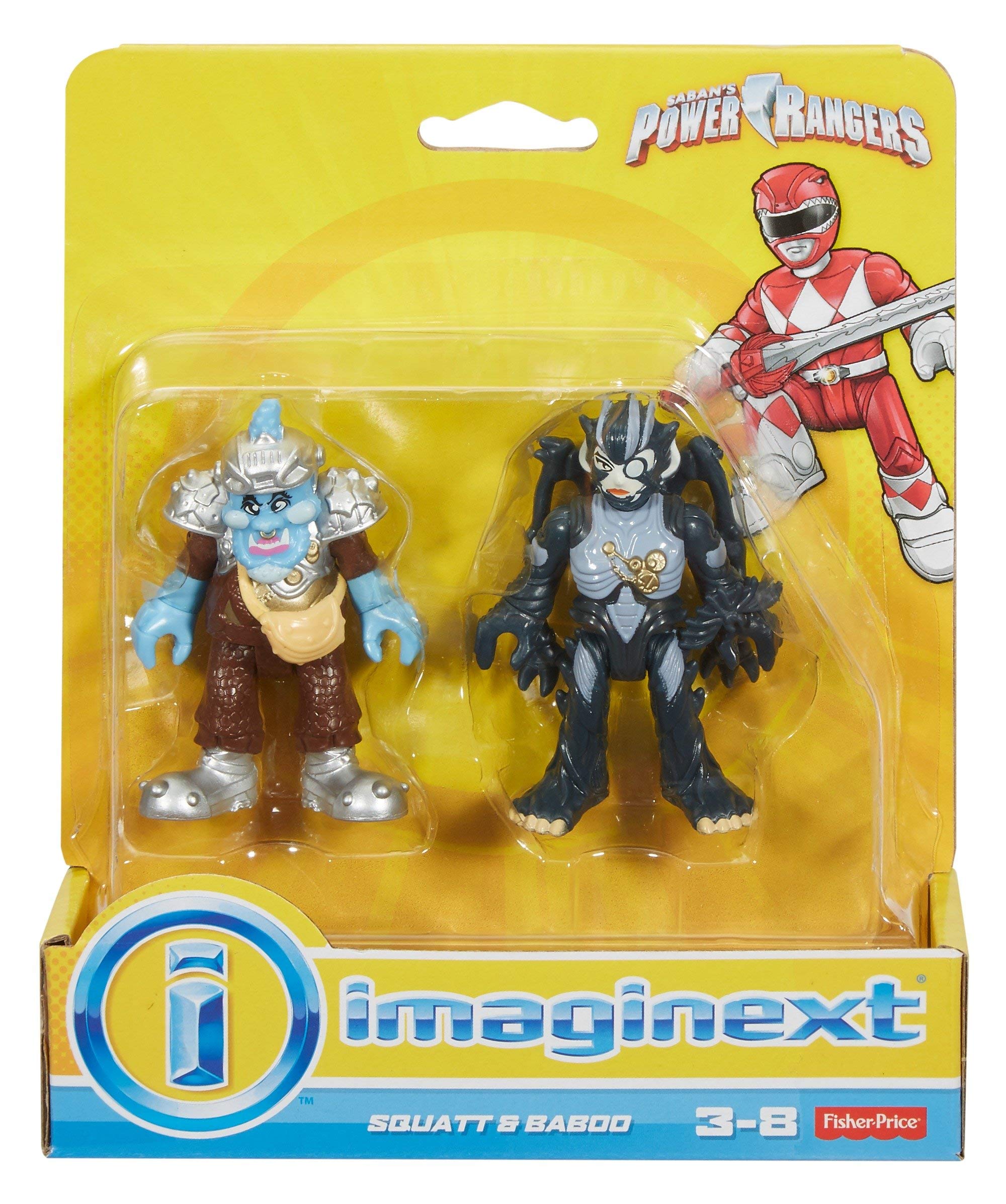 Fisher-Price Imaginext Power Rangers Squat and Baboo duo invites cooperative storytelling