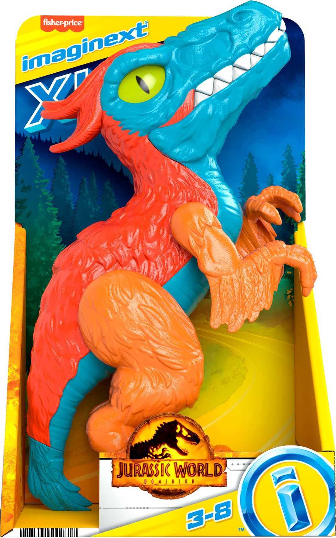 Expandable Imaginext XL line encourages imaginative storytelling with compatible dinos.