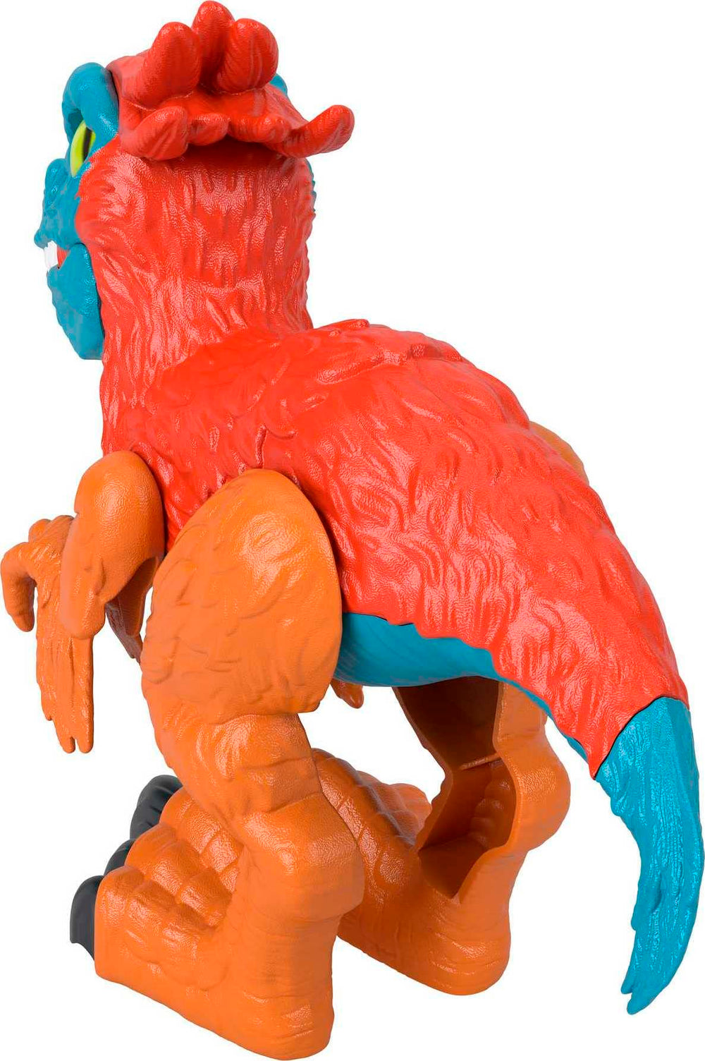 Moveable limbs help kids reenact Jurassic World-inspired scenes safely.