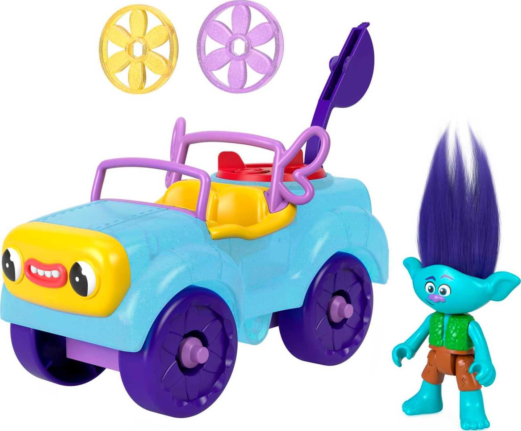 Fisher-Price Imaginext Trolls Branch buggy ready for imaginative adventures