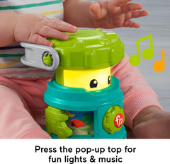 Fisher-Price Laugh and Learn Camping Lantern dial-action for simple cause-and-effect play.