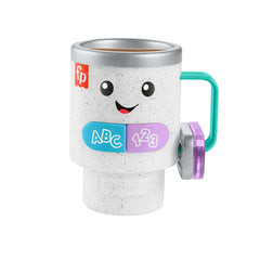 Fisher-Price Laugh & Learn coffee mug lights glow to entertain and teach colors during play.