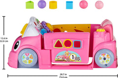 Fisher-Price Laugh & Learn Crawl Around Car steering wheel and key invite pretend driving.