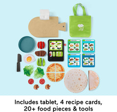 Fisher-Price Laugh and Learn storage bag keeps pieces organized after play.