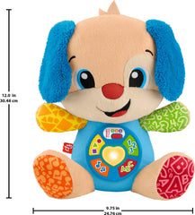 Fisher-Price Laugh & Learn Puppy plush is soft and comforting for cuddly play