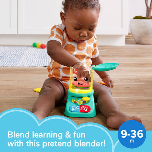 Fisher-Price Laugh & Learn smoothie maker buttons glow to teach colors and counting