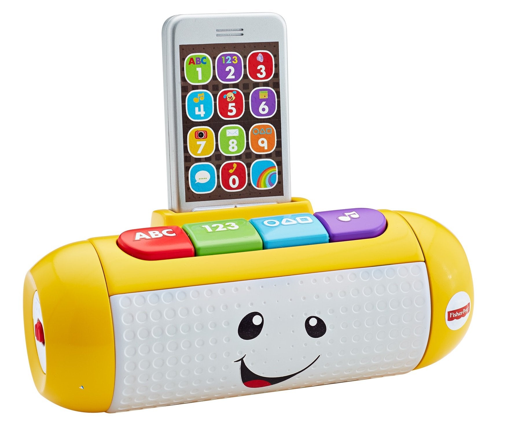 Fisher-Price Laugh & Learn speaker plays music to entertain babies