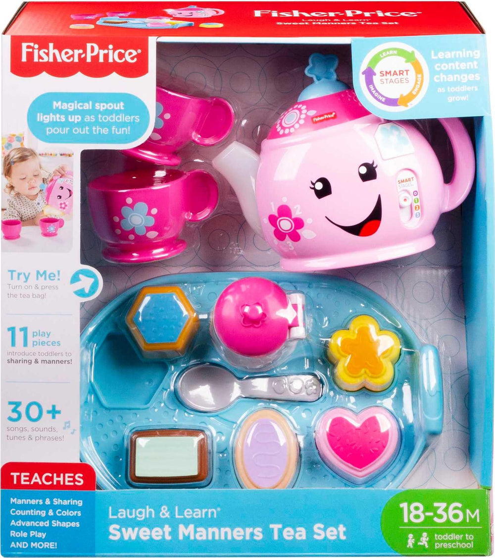 Fisher-Price Laugh & Learn 11-piece set invites interactive tea-time storytelling