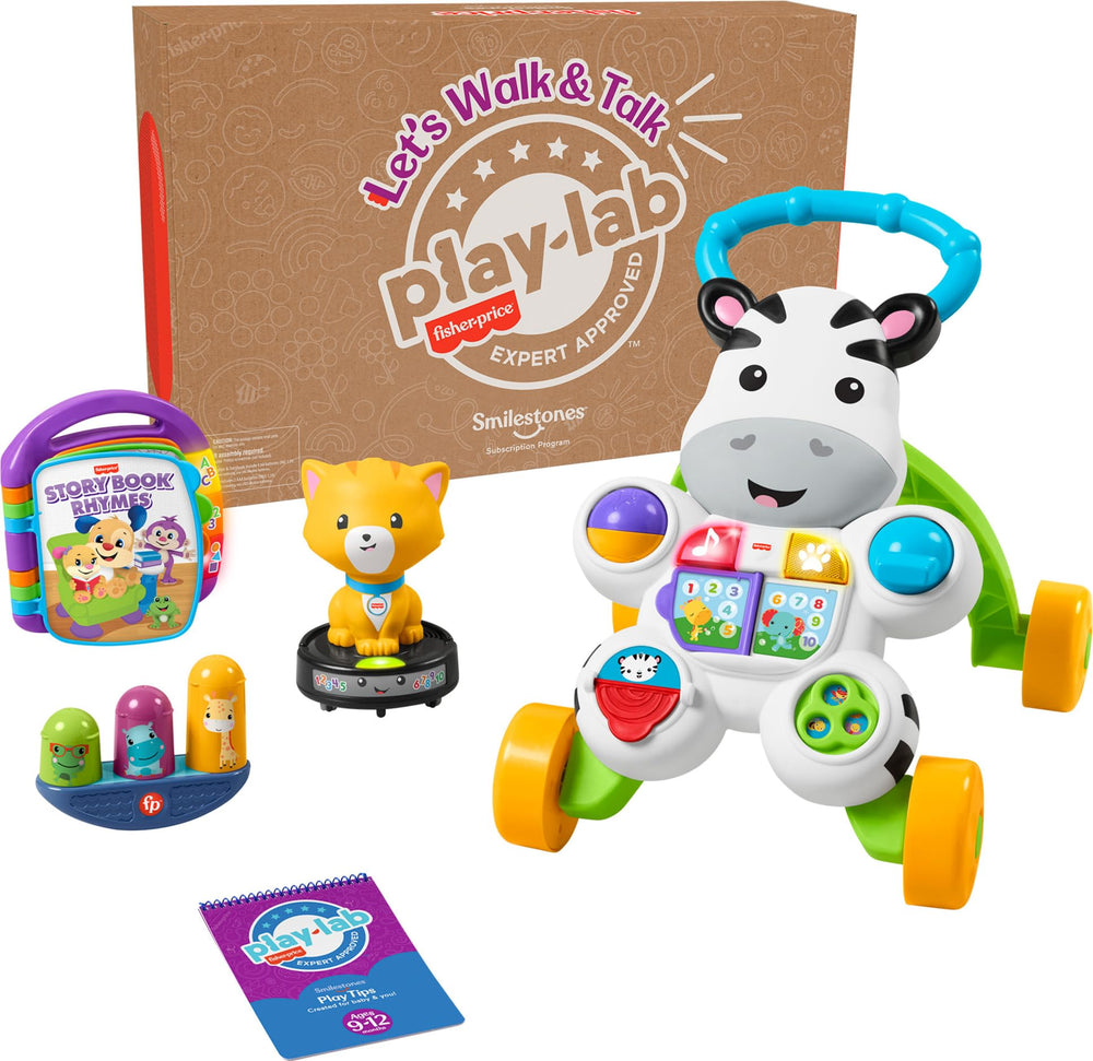 Fisher-Price Lets Walk and Talk Zebra Walker helps support first steps with a sturdy base