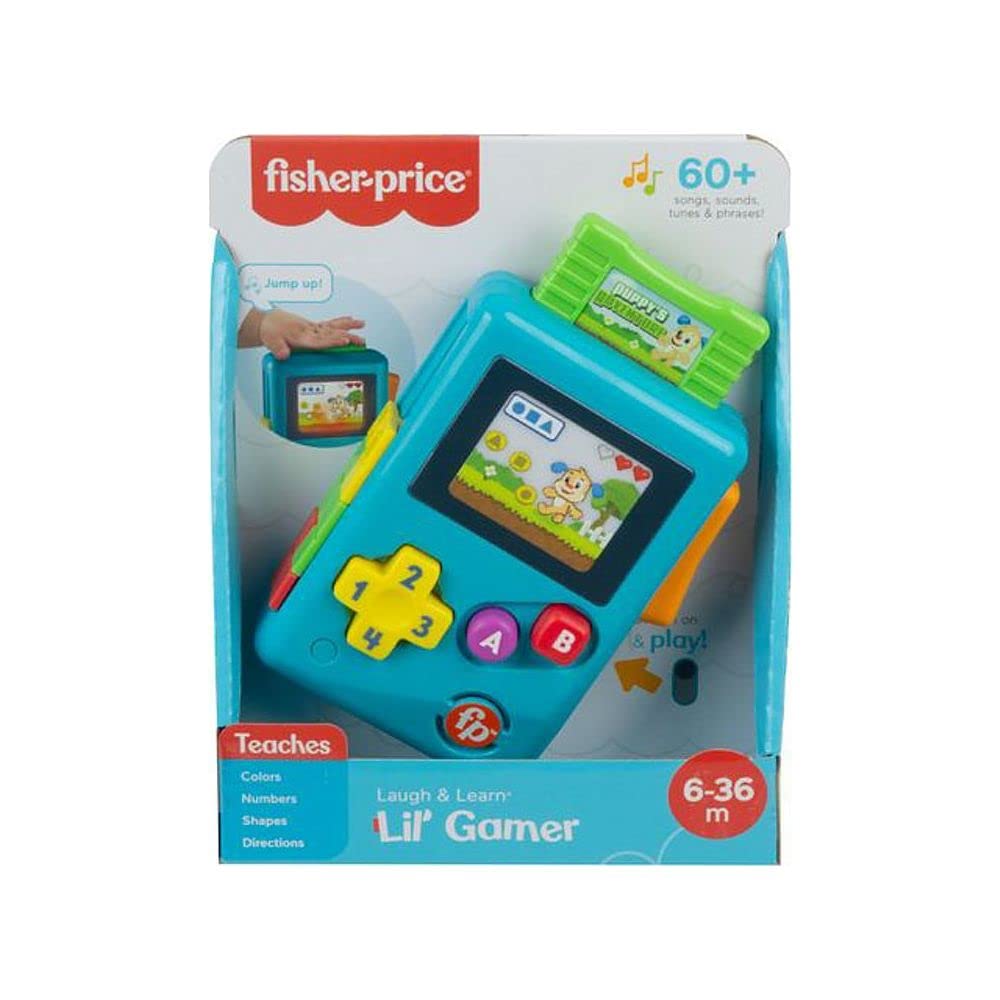 Fisher-Price Lil’ Gamer is sized for tiny hands, supporting simple, confident grasp.