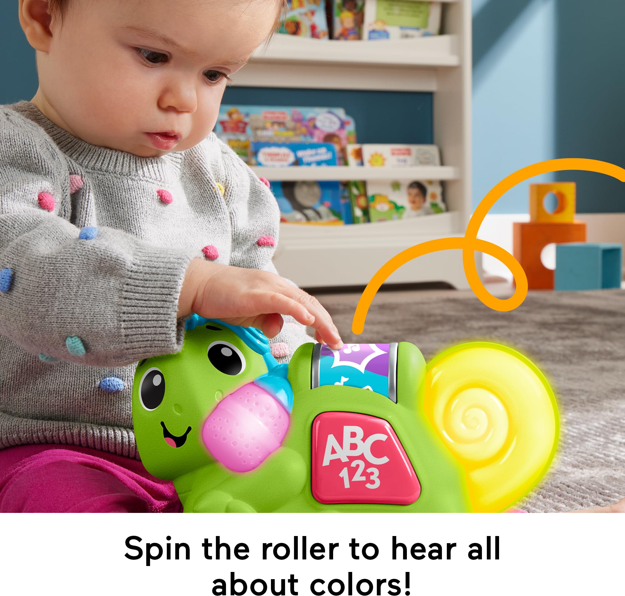 Fisher-Price Link Squad Chameleon with-band demonstrates shared play with compatible toys.