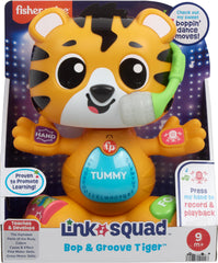 Fisher-Price Link Squad Tiger band-interaction with other toys encourages collaborative play.