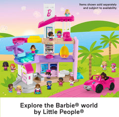 Fisher-Price Little People Barbie birthday party figures inspire social pretend play.