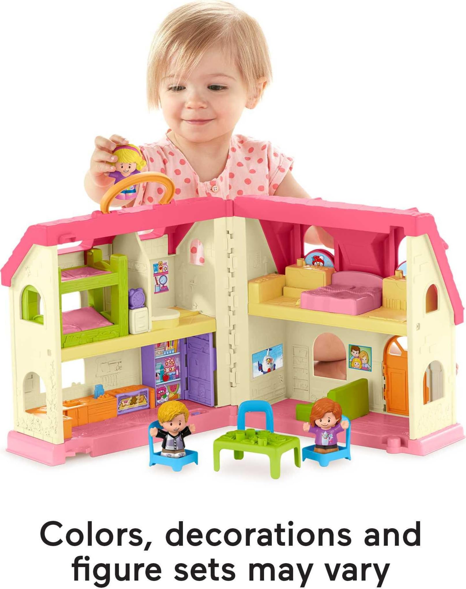 Fisher-Price Little People bird and kitty peekaboo reveals playful surprise