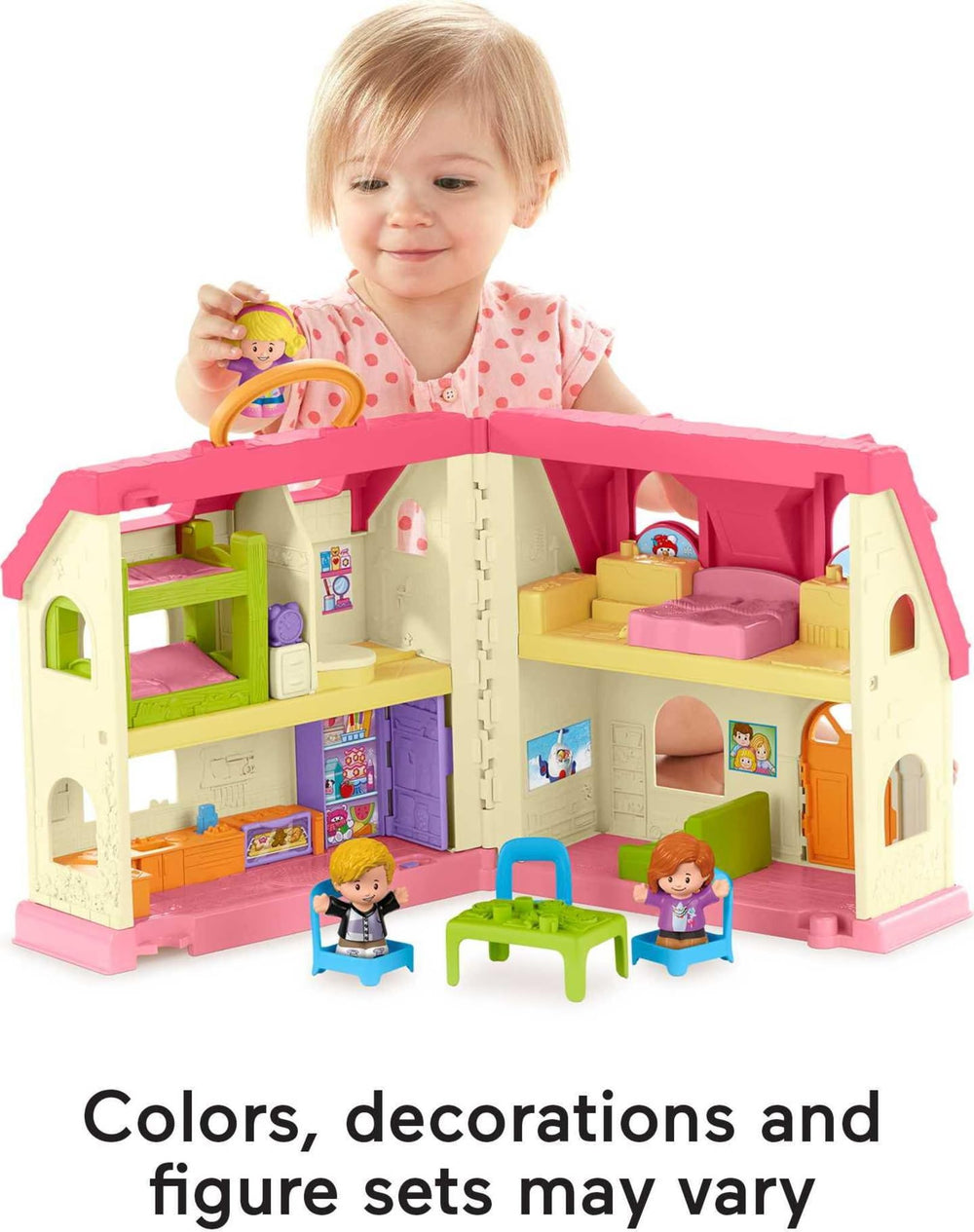 Fisher-Price Little People bird and kitty peekaboo reveals playful surprise